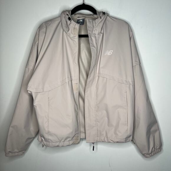 New Balance Beige Windbreaker Size Small - Picture 4 of 9